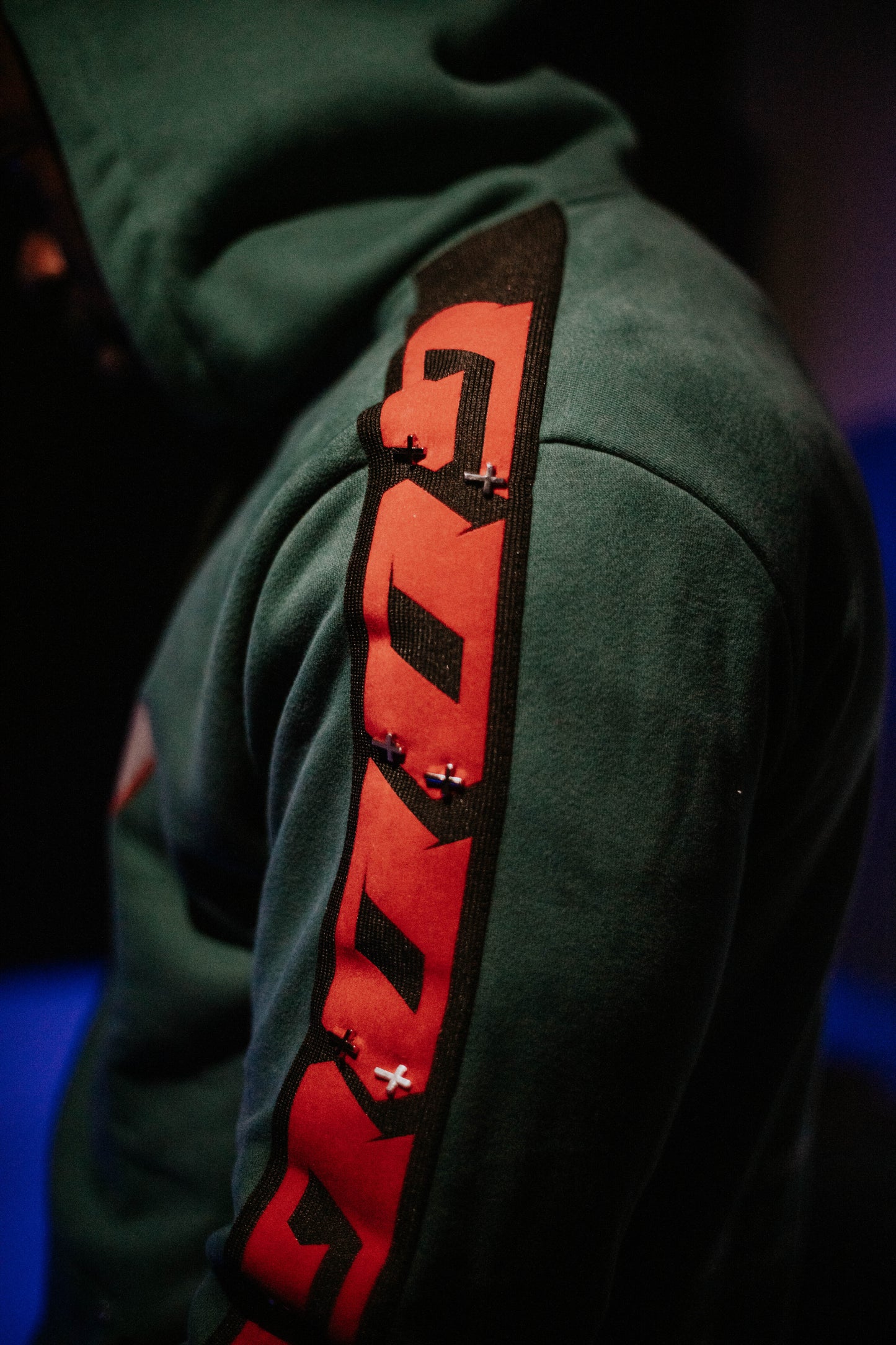 hoodie green reflector