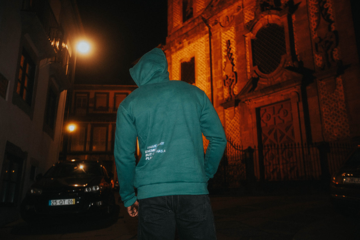 hoodie green reflector