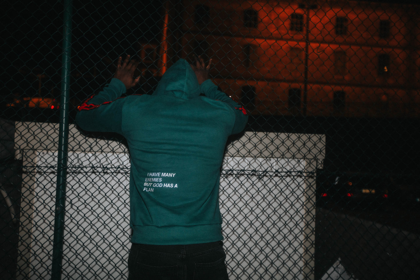 hoodie green reflector