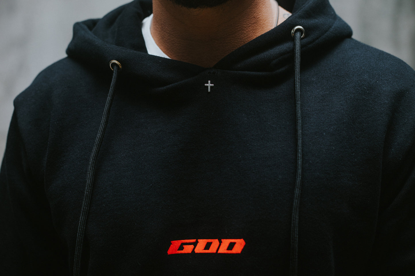 HOODIE GOD NEON ORANGE PRIME