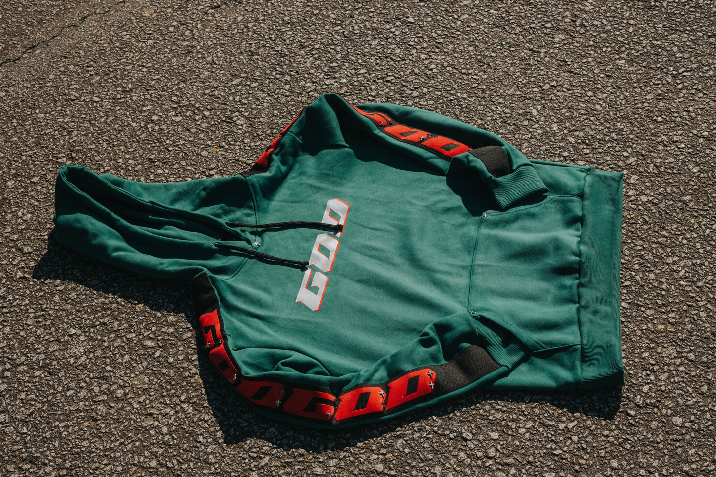 hoodie green reflector