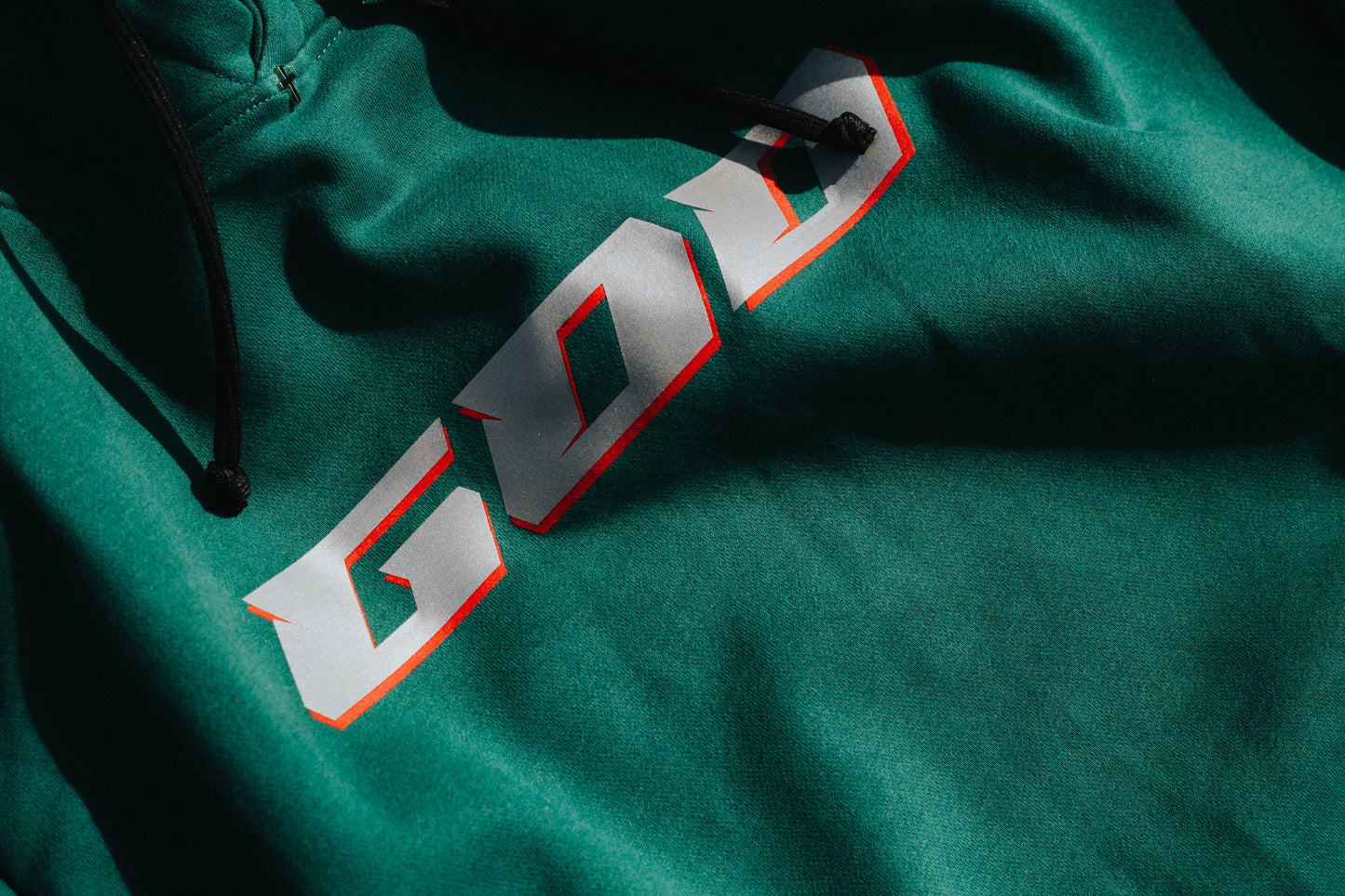 hoodie green reflector