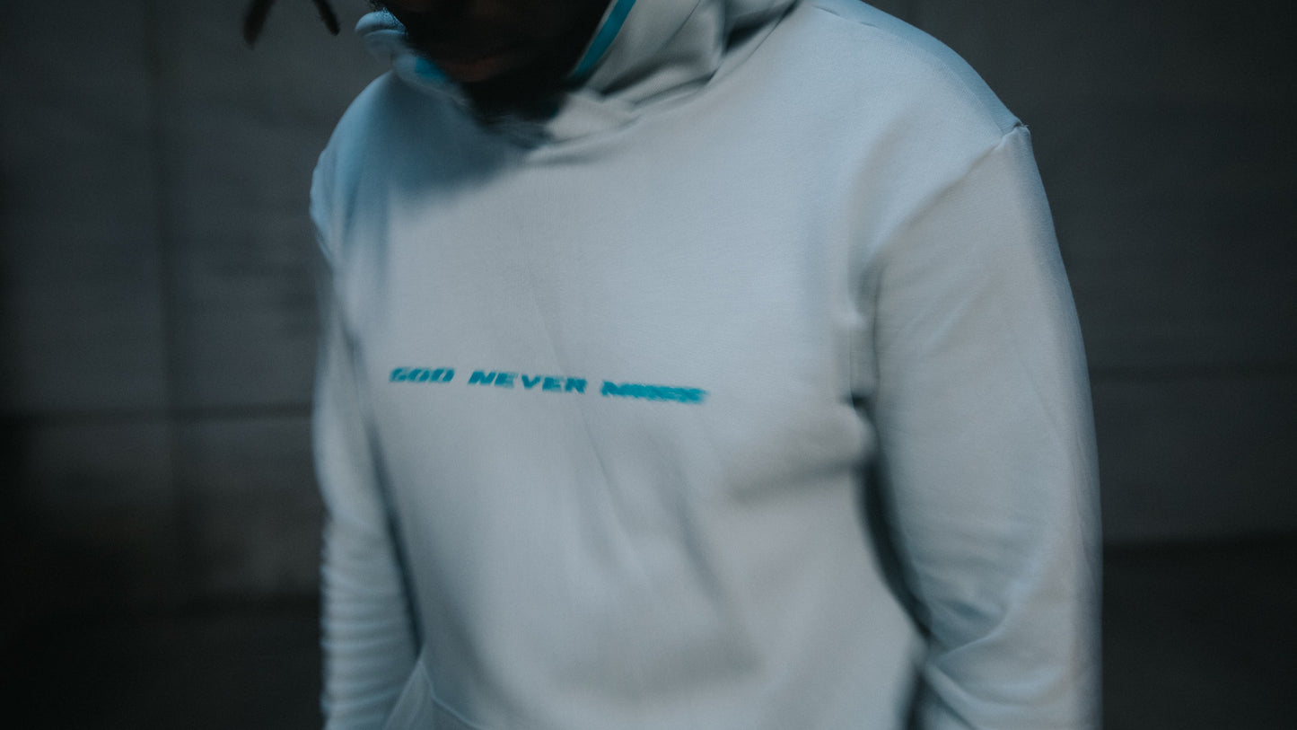 HOODIE GOD LIGHT BLUE