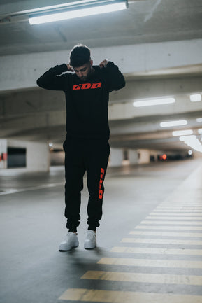 TRACKSUIT «DOUBLE ORANGE GOD» PRETO